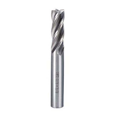 3/8'' Spiral HSSAL Drill Bit Straight End 4 Groove 3/8'' Shank