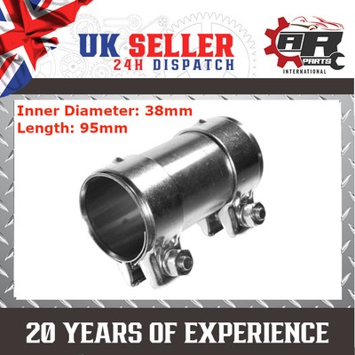 Connettore Per Tubo Di Scarico Marmitta 2 Pollici 51 Mm Manicotto A Doppio Morsetto Accessorio Per Auto~p143209426 - Foto 3