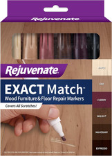 Exact Match Wood Furniture  Floor Repair Markers, 6 Count, Brown Markers Cover