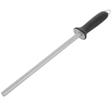 Vogue Diamond Sharpening Steel Heavy Duty Round Knife Sharpener 12" Professional