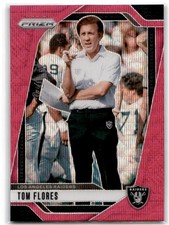 2024 Panini Prizm #156 Tom Flores Pink Wave Raiders