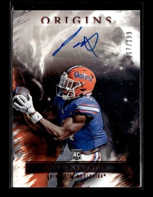 2023 Panini Chronicles Draft #OA-JSH Justin Shorter Origins Autographs Red #/199