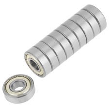 10Pcs 6000zz Metal Sealed Deep Groove Steel Ball Bearing 10x26x8mm CTX