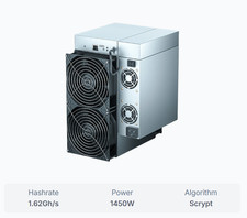 Goldshell LT lite. Scyrpt, LTC, Doge, Coin, 1.62 Gh/s Not L3, L3+. NOT BTC