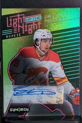 Jakob Pelletier Green Auto #LN-PE 2023 Upper Deck Synergy Light Up RC /99!