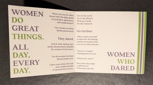 UNCLE GOOSE Women Who Dared Handmade Wooden Blocks - NEW OPEN BOX - Picture 5 of 5