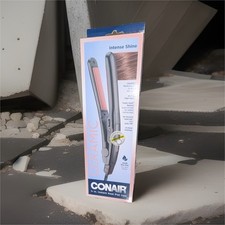 Conair Instant Heat Ceramic Flat Iron 3/4 in Black 450 F Dual Voltage CS4N