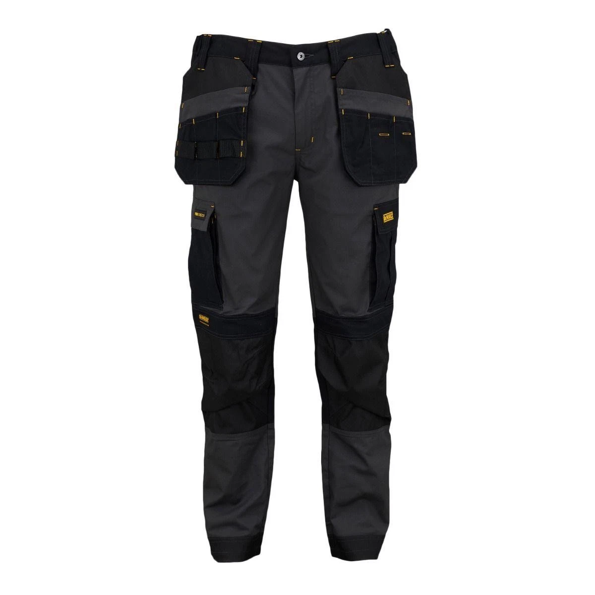 DeWalt Albany grey/black cargo holster pocket slim fit stretch work trousers