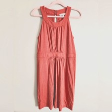 LOFT Orange Eco Cotton Summer Dress Size Medium Picnic Casual Daytrip Vacation