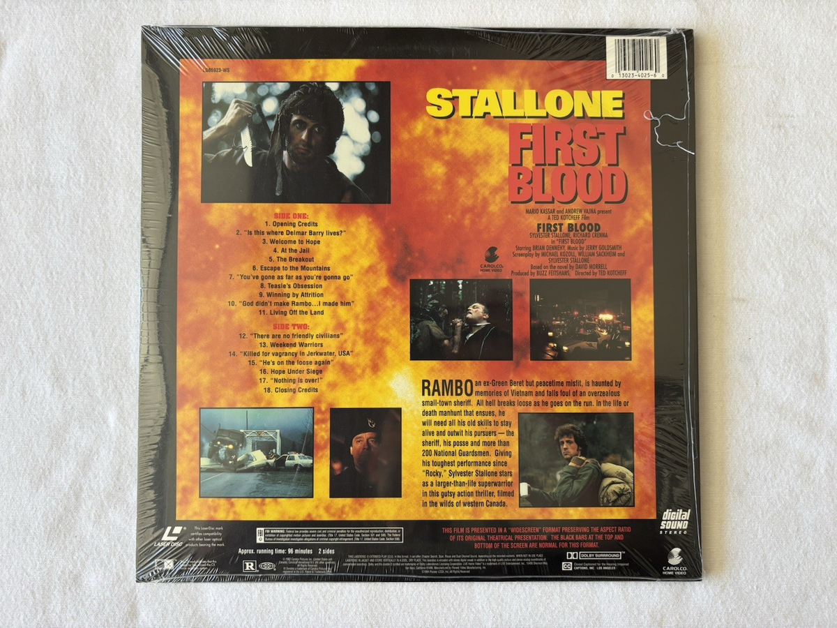 First Blood 1982 Sylvester Stallone Laserdisc Widescreen Edition
