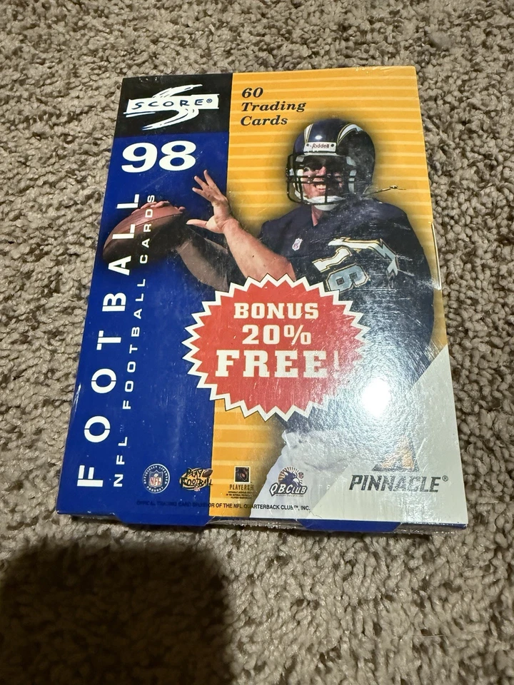 1998 Score Football Box Unopened Sealed 60 Cards Possible Peyton Manning RC? M50 - Image 2 of 4
