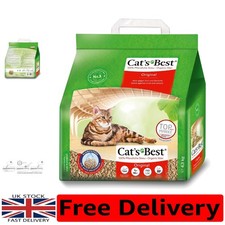 Cats Best OkoPlus 4.3kg Unscented Clumping Wood Litter - Organic & Compostable 6.03 per kilo