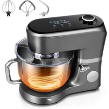 6 Qt Food Stand Mixer with Fermentation, One-Touch Presets Electric Dough Mixer