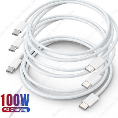 PD Fast Charger 100W USB-C Type C Cable For iPhone15 16e 16 17 Pro Max iPadPro