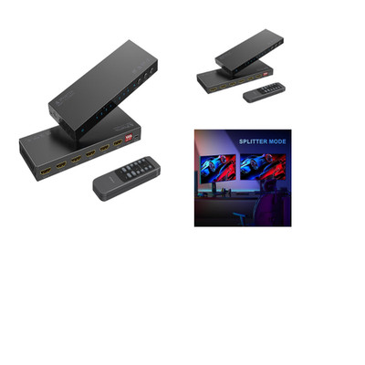 HDMI Matrix 4x2 4K 60Hz Audio Extractor ARC 3,5 mm 