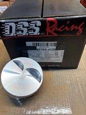 363 SBF Twisted Wedge Forged -3cc Flat Top DSS Racing GSX pistons. 4.125" Bore