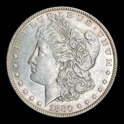 1880-O Morgan Silver Dollar, AU+