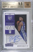 2018 Contenders Variation Marvin Bagley III BGS 9.5 GEM MINT Rookie Auto RC u6m