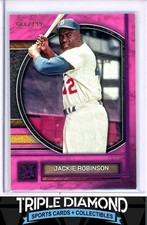 2025 Topps Museum Collection #97 Jackie Robinson Sapphire Pink #080/199 F737