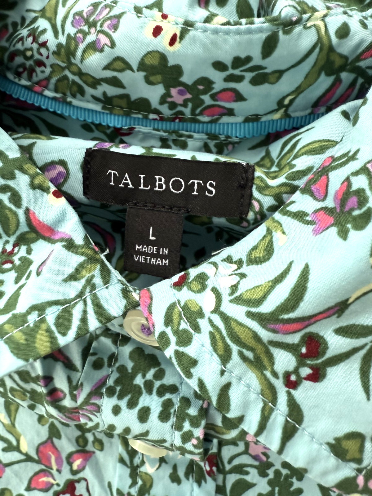 Talbots Flower Garden Floral Pattern Button Down … - image 9