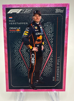 Topps Turbo Attax 2025 # Max Verstappen # Diamond Pull 315 # PINK Parallel  