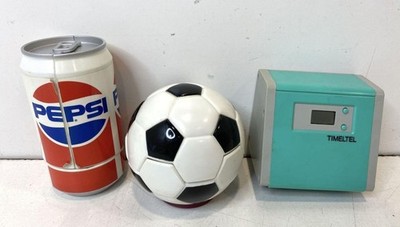 1989 Vintage Mattel Computer Warriors Action Figures Pepsi, Clock, Soccer Ball