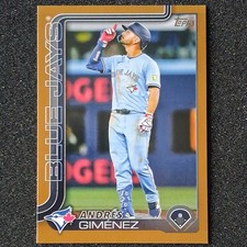 2025 Topps Update Series Gold /2025 Andrés Giménez #US75 