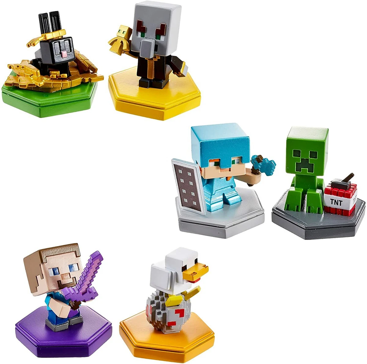  Mattel Minecraft Earth Boost Mini Figure 2-Pack, NFC