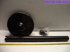 Qty = 2: ULine Crowd Control Stanchion Flat Base Black P/N H-3361BL