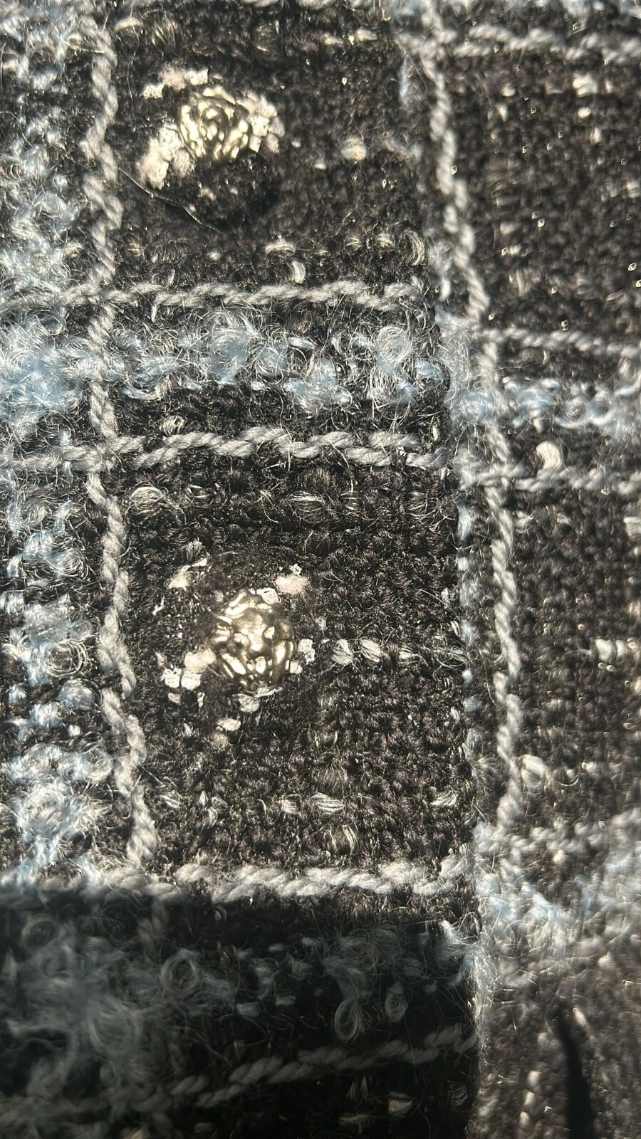 CHANEL Giacca Tweed Collezione 2024 2025 Nero Blu