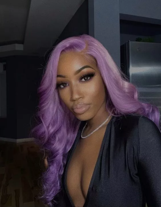 High quality purple wig cheap