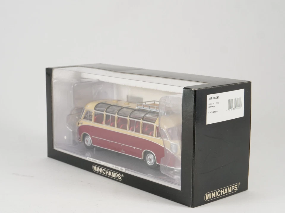 MINICHAMPS Setra S8 1953 Red/Beige 439 030080 - Image 4 of 4