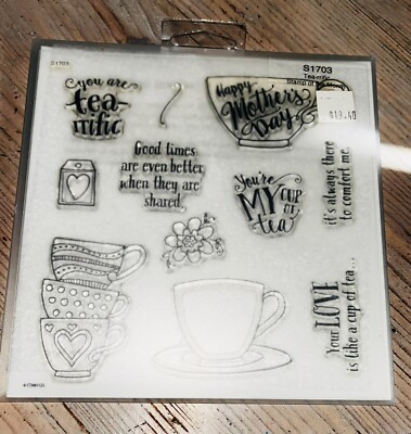 Close to My Heart CTMH Tea-rrific S1703 Stamp Set NEW