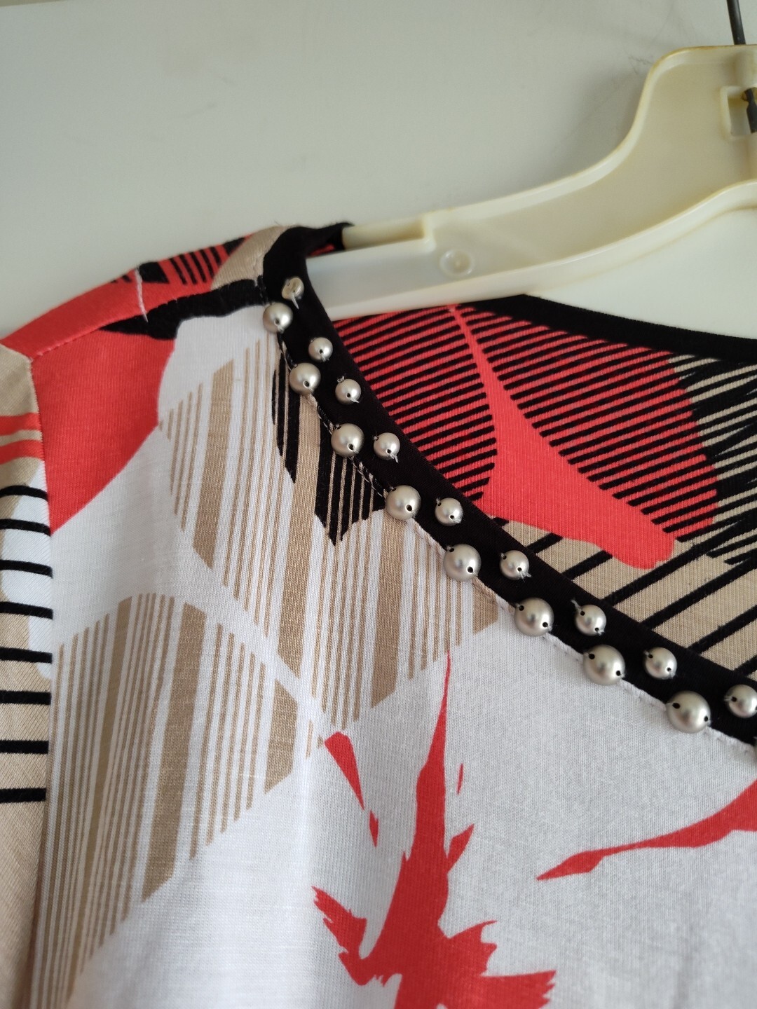 Women's Ruby Rd Orange  Multi colored  Top   Size… - image 6