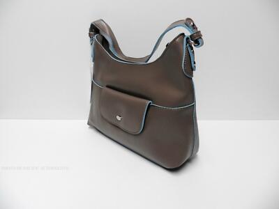 Sac à Main DAVID JONES Gris Marron Pour Femme - Style Classique - Occasion Comme Neuf