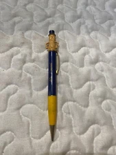 Vtg Mr Peanut Mechanical Lead Pencil Planters Blue Yellow Advertising Novelty