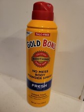 Gold Bond no mess Body Powder Spray Fresh scent, 7oz Can,triple action formula