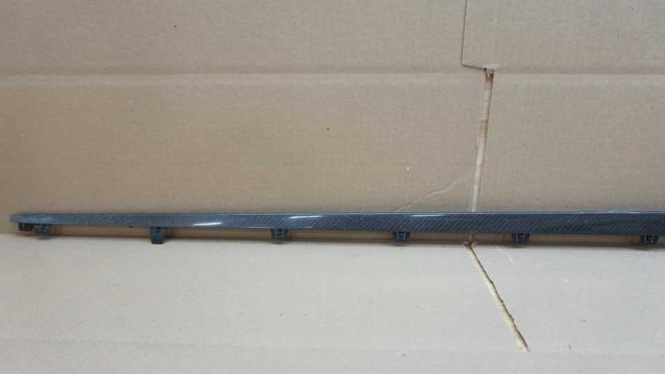 MERCEDES-BENZ W213 E63 AMG (S) FIBRA DE CARBONO FALDÓN LATERAL INSERTOS OEM Foto 3 de 4