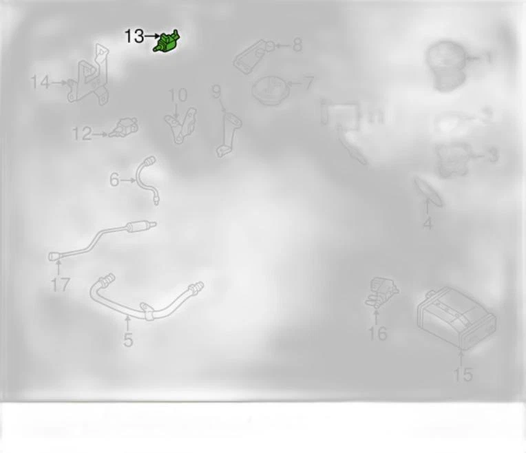 Electroválvula trasera genuina Nissan Frontier Xterra Quest Altima 14956-31U1A Foto 3 de 4