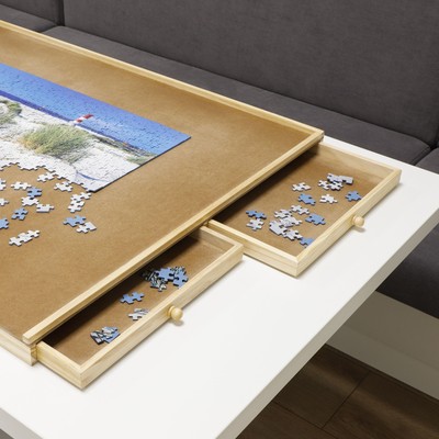 Puzzletisch Puzzlebrett mit 4 ausziehbaren Schubladen bis zu 1500 Teile