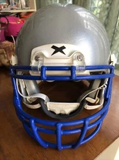 Xenith Football Helmet Youth Large Silver Reston Hawks 2019-2029