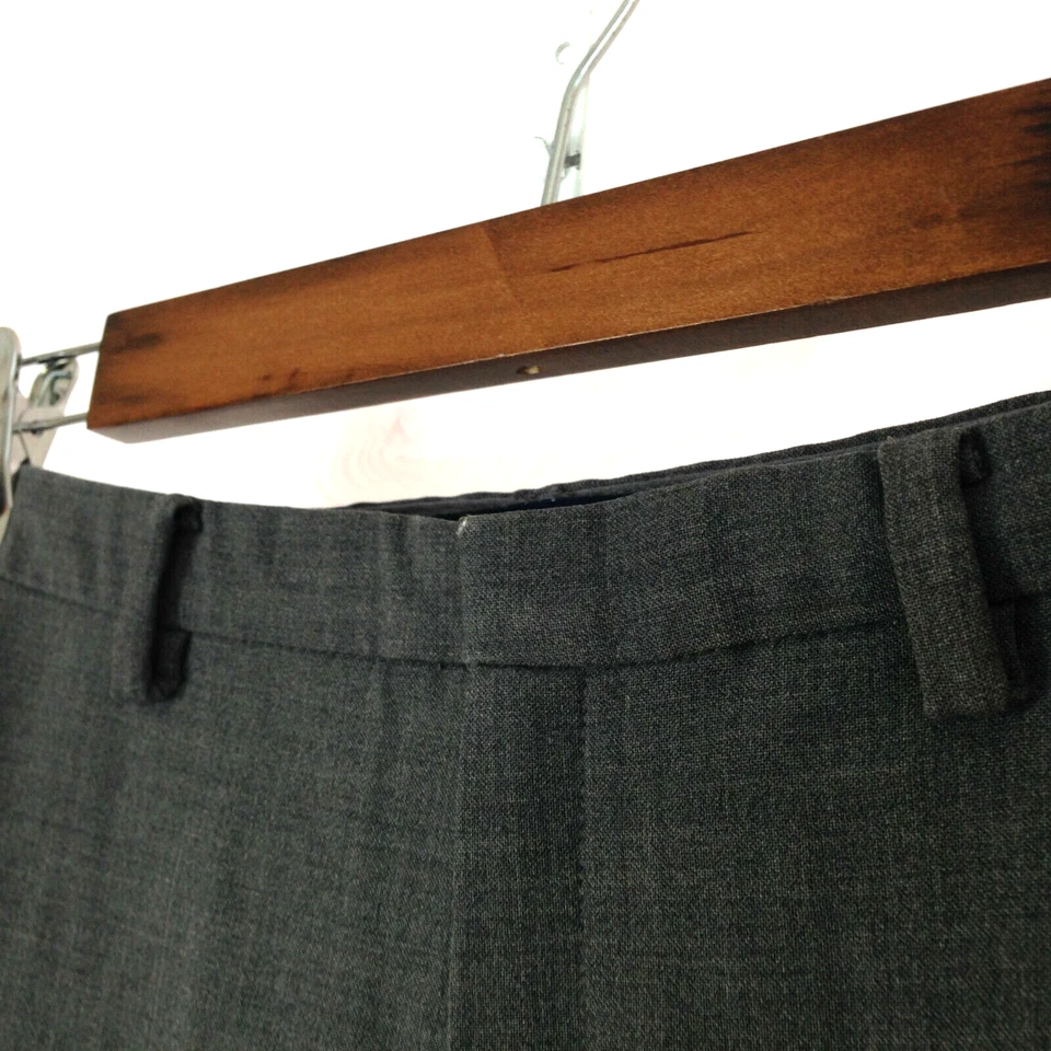 GAP wool blend womens dress pants sz 1 stretch gray classic fit straight trouser - Image 4 of 4