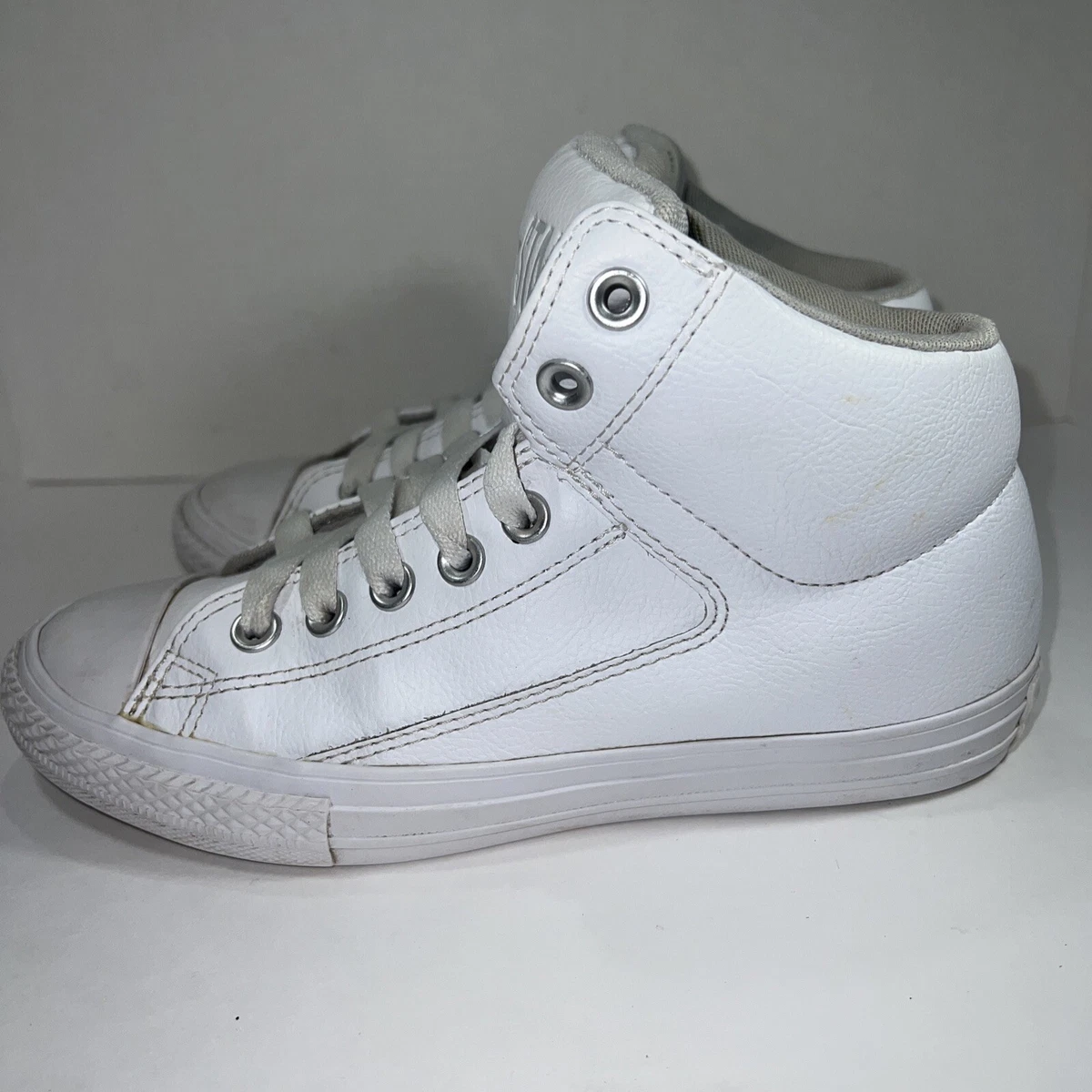 junior converse high tops white
