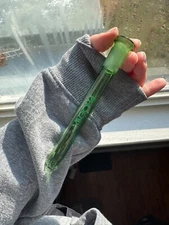 Phoenix Star 5.5 inch total Downstem Glass Slide Full Green MATRIX Perc Diffuser