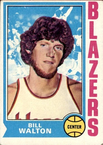 1974-75 Topps Bill Walton Rookie Card 39 Portland Trailblazers UCLA Hall of Fame