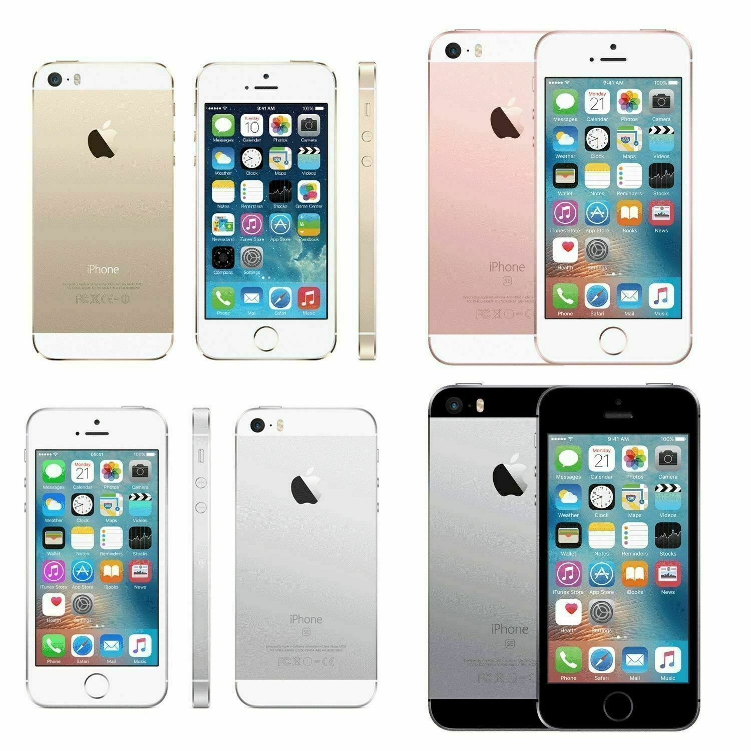 The Price Of Apple iPhone SE 1st Gen Fully Unlocked GSM/CDMA SmartPhone 16GB 32GB 64GB 128GB | Apple iPhone