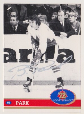 1991-92 Future Trends Brad Park Auto SILVER Autograph 1972 Team Canada