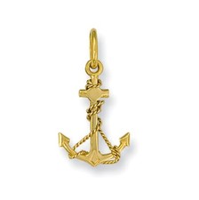 9ct Gold Anchor Pendant All Sizes