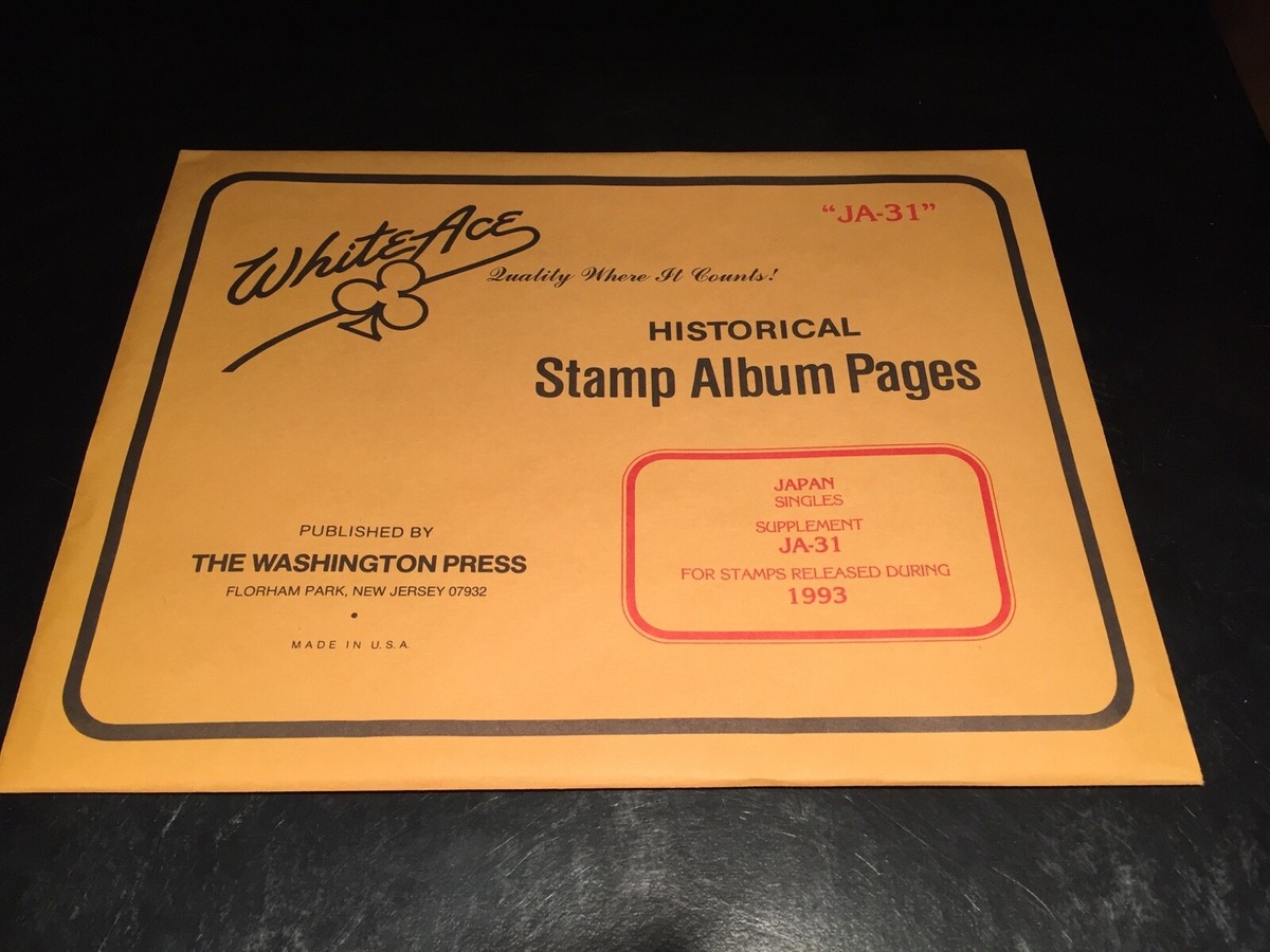 New White Ace Stamp Supplement Pages Japan JA-31 - 1993 | eBay