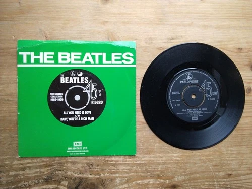 The Beatles All You Need is Love Excellent 7" Single Vinyl Record R5620 (AJ)